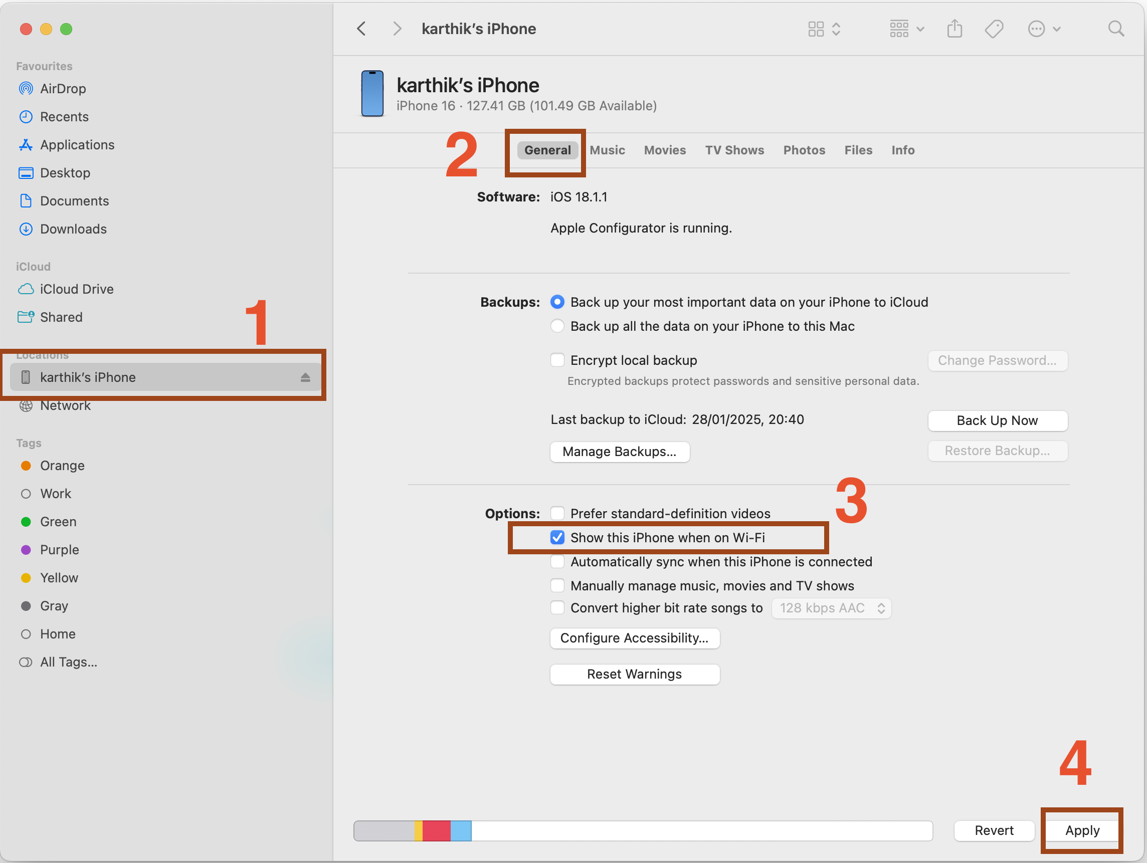 Mac Finder Settings